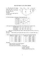 Bài tập thủy văn công trình