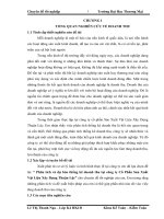 Phân tích và dự báo thống kê doanh thu tại công ty Cổ Phần Sản Xuất Vật Liệu Xây Dựng Thuận Lộc