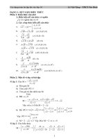 MỘT SỐ CHUYÊN ĐỀ ÔN THI VÀO THPT