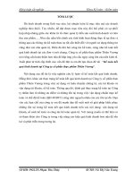 Kế toán kết quả kinh doanh tại Công ty cổ phần thực phẩm Thiên Vương