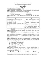 Tuyen tap de kiem tra HK I  II