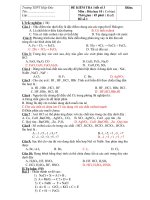 Kiểm tra 1 tiết số 3 HKII