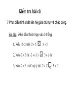 Tiết 57. Liên hệ giữa thứ tự và phép nhân