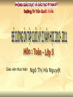 ĐỀ CƯƠNG ÔN TẬP KIỂM TRA CUỐI HKII- LỚP 5