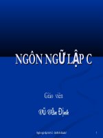 Bài giảng lập trình C