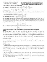 đề và đáp án khảo sát lần IV Chuyên Vĩnh Phúc