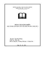 SKKN ren chu dep cho hs lop 3