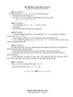 DE, DAP AN TUYEN SINH 10