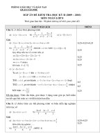 ĐỀ THI HKII TOÁN 7 (2009-2010) Q.TÂN PHÚ