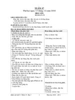 GIAO AN BUOI 1 TUAN 17 LÓP