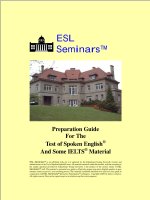 ESL seminars   preparation guide for the test of spoken engl