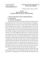 dự án đào tạo huấn luyện thực hiện chương trình xây dựng nông thôn mới