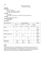 đề thi học kì hóa 9 học kì II