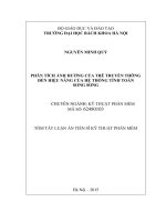 tóm tắt luận án  phân tích ảnh hưởng của trễ truyền thông đến hiệu năng của hệ thống tính toán song song