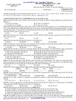 đề thi thử đại học môn hoá lần 1 năm 2012 của GSTT