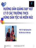 Tài liệu tập huấn hướng dẫn dạy học vật lý ...