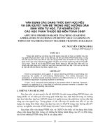 Phương pháp dạy học nêu và giải quyết vấn đề