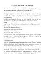 Các bước làm dạng bài hoàn thành câu tiếng anh