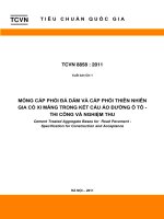 Tiêu chuẩn thi công và nghiệm thu TCVN 8858 2011
