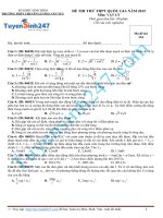 lí thi thử đại học 2015 chuyên lương văn tuỵ