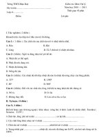 đề kiểm tra ma trận mới năm 2010- 2011