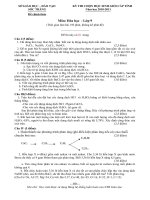 Đề thi HSG hóa 9 tỉnh Sóc Trăng 2010-2011.