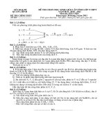 Đề thi HSG hóa 9 tỉnh Quảng Bình 2010-2011.