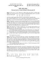 Đề thi tuyển sinh 10 chuyên hóa-KHXHNV 2009.