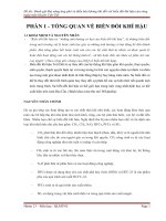 Đánh giá khả năng ứng phó và điều hòa không khí đồi với biến đổi khí hậu của rừng ngập mặn huyện cần giờ