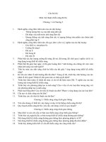 Câu hỏi thi kỹ thuật chiếu sáng đô thị