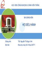 Bài giảng Môn Hệ Điều Hành