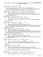 khảo sát hàm số trong đề thi ĐH