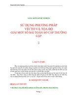 SKKN-Sử dụng phương pháp  vécto và tọa độ để giải một số bài toán sơ cấp thường gặp