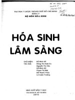 Hóa sinh lâm sàng  phần 1