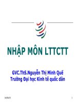 Silde môn lý thuyết tài chính tiền tệ (chuyên ngành)