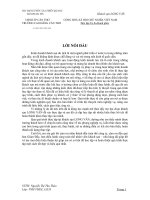 Bài báo cáo thực tập tại khách sạn long vân