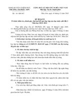 Ke hoach thi học ky I