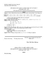ĐỀ KIEM TRA KỲ II TOÁN 7 ĐỀ 02 2010 - 2011