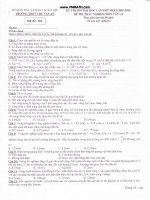 Thi thử lần 1 Hóa học năm 2011