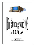 Các phím tắc vippro trong word va excel