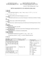 Tiet 81 - Đạo hàm của các hàm số lượng giác