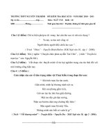 đề thi học kì 2 - lớp 10 chuẩn 2010-2011