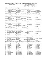 De thi học sinh giỏi Anh 7 (10-11)