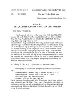 Báo cáo tình hình tôn giáo tín ngưỡng