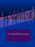 Tiet 117: Tom tat van ban nghi luan