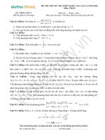 Đề thi thử THPT quốc gia năm 2015 môn toán