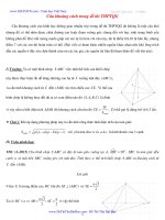 Kỹ thuật tính khoảng cách trong hình học không gian