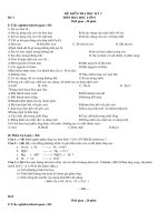 ĐỀ + ĐÁP ÁN THI HKII HÓA 8