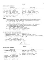 Lý thuyết hóa vô cơ