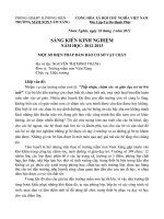 SÁNG KIẾN KINH NGHIỆM MỘT SỐ BIỆN PHÁP ĐẢM BẢO CƠ SỞ VẬT CHẤT